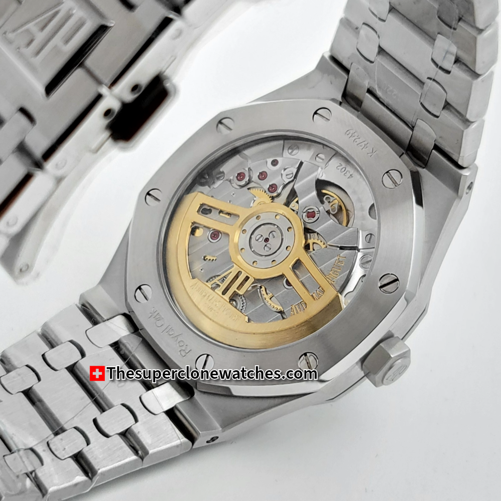 Audemars Piguet Royal Oak White Gold Blue Dial Exact 1:1 Super Clone 4302 Swiss Movement Replica Watch