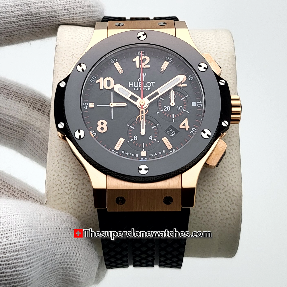 Hublot Big Bang Original Gold Ceramic Exact 1 1 Super Clone HUB4100 Sw Thesuperclonewatches