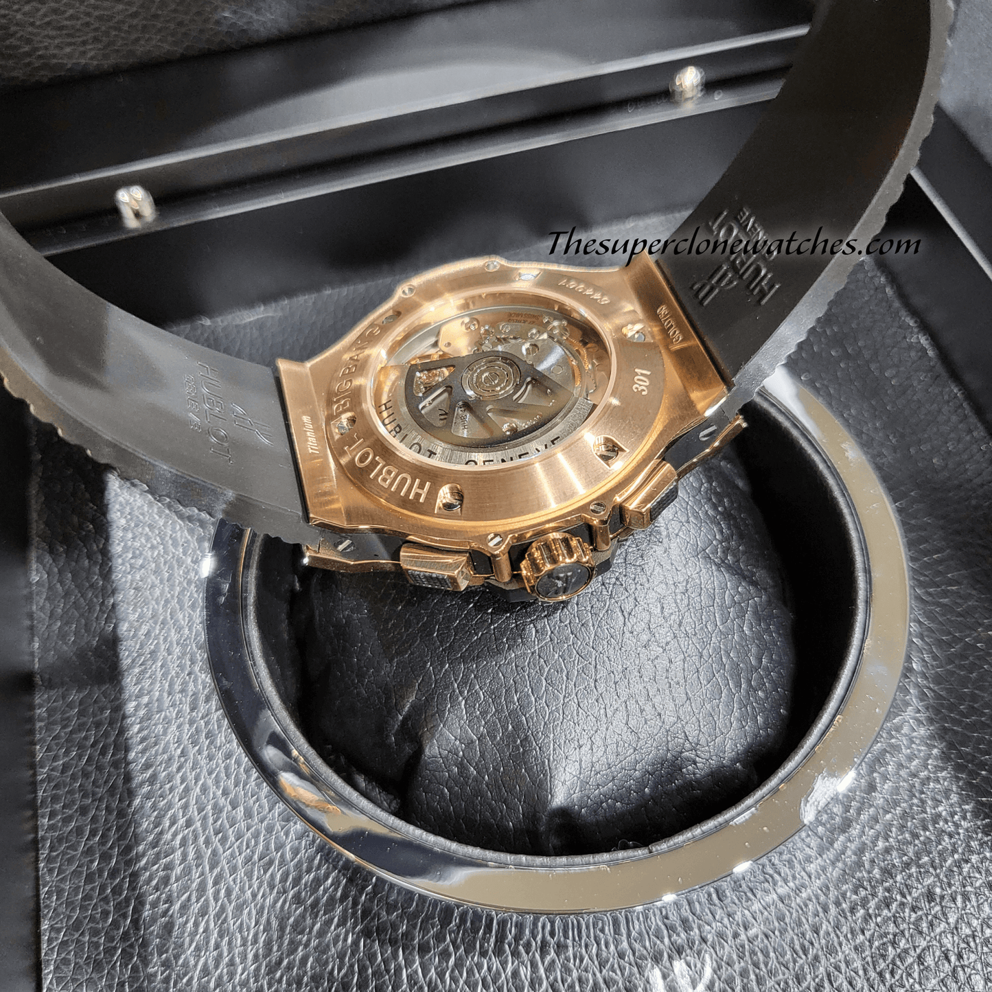 Hublot Big Bang Original Gold Ceramic Exact 1:1 Super Clone HUB4100 Swiss Movement Replica Watch