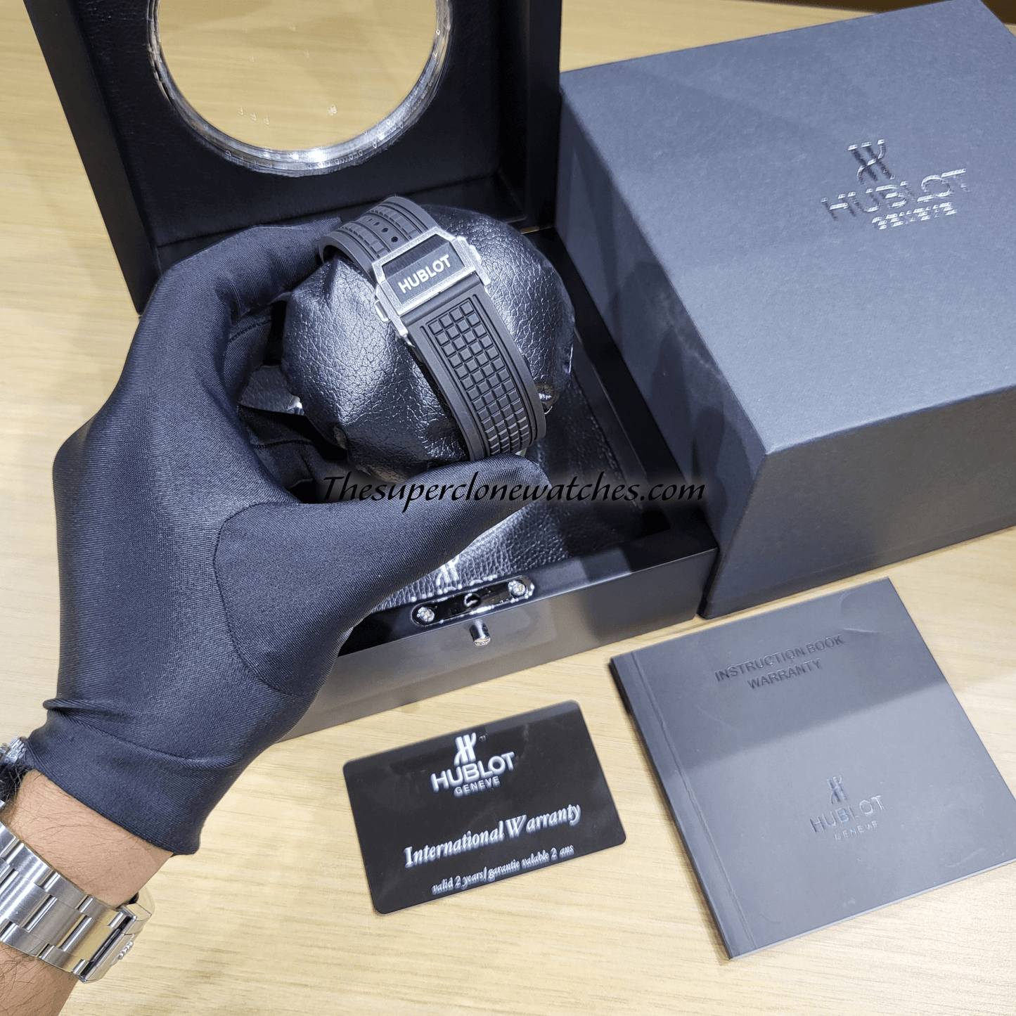 Hublot Square Bang Unico Titanium Ceramic 42mm Exact 1:1 Super Clone HUB1280 Swiss Movement Replica Watch
