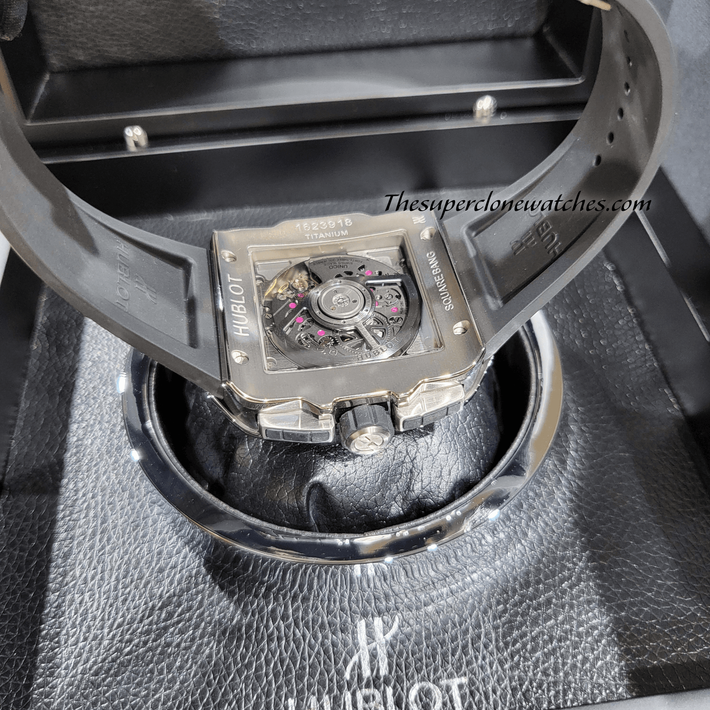 Hublot Square Bang Unico Titanium Ceramic 42mm Exact 1:1 Super Clone HUB1280 Swiss Movement Replica Watch