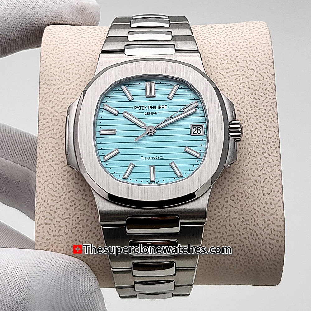 Patek Philippe Nautilus Tiffany & Co 5711/1A-018 Exact 1:1 Super Clone 26-330 S C Swiss Movement Replica Watch
