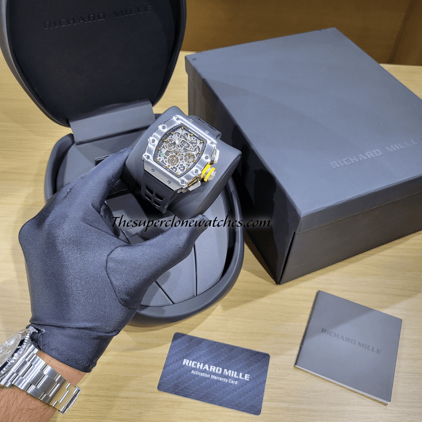 Richard Mille RM 011 Titanium Flyback Chronograph Exact 1:1 Super Clone RM 11-03 Swiss Movement Replica Watch