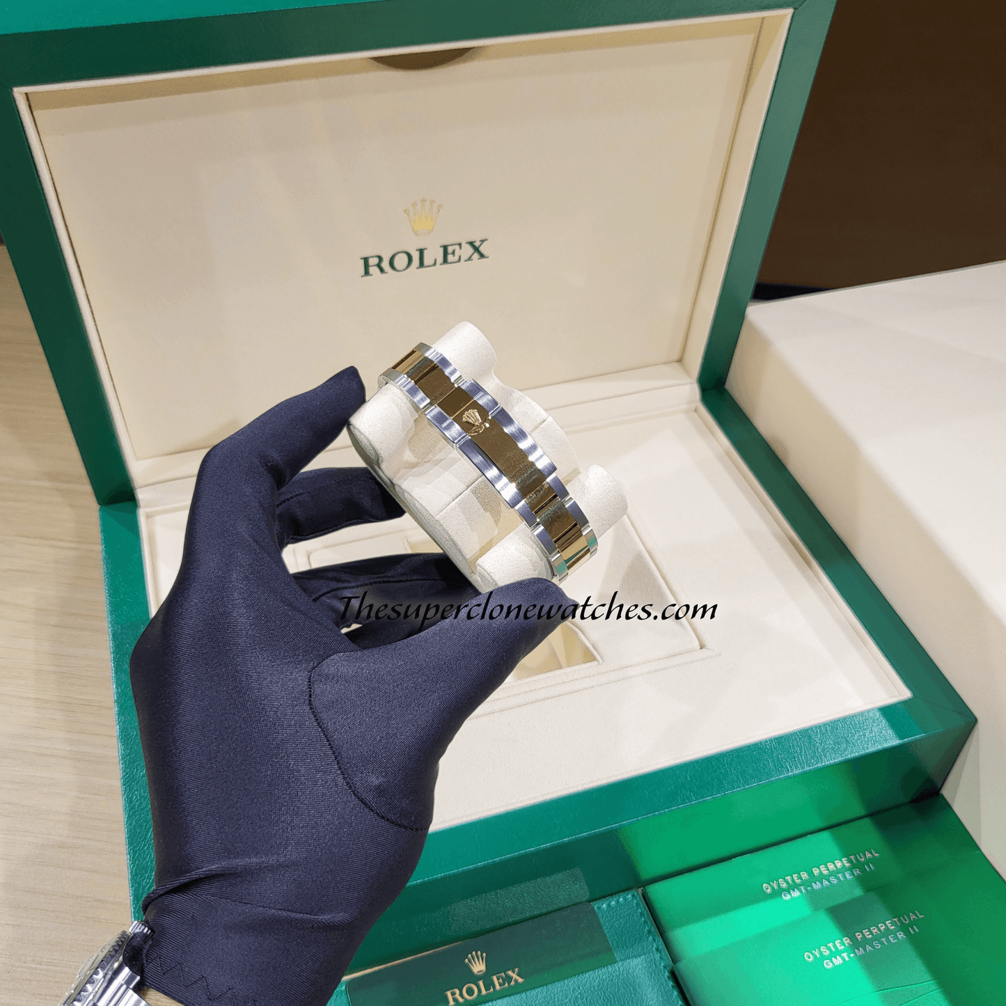 Rolex Cosmograph Daytona Yellow Rolesor White Dial Exact 1:1 Super Clone 4131 Swiss Movement Replica Watch Ref-126503