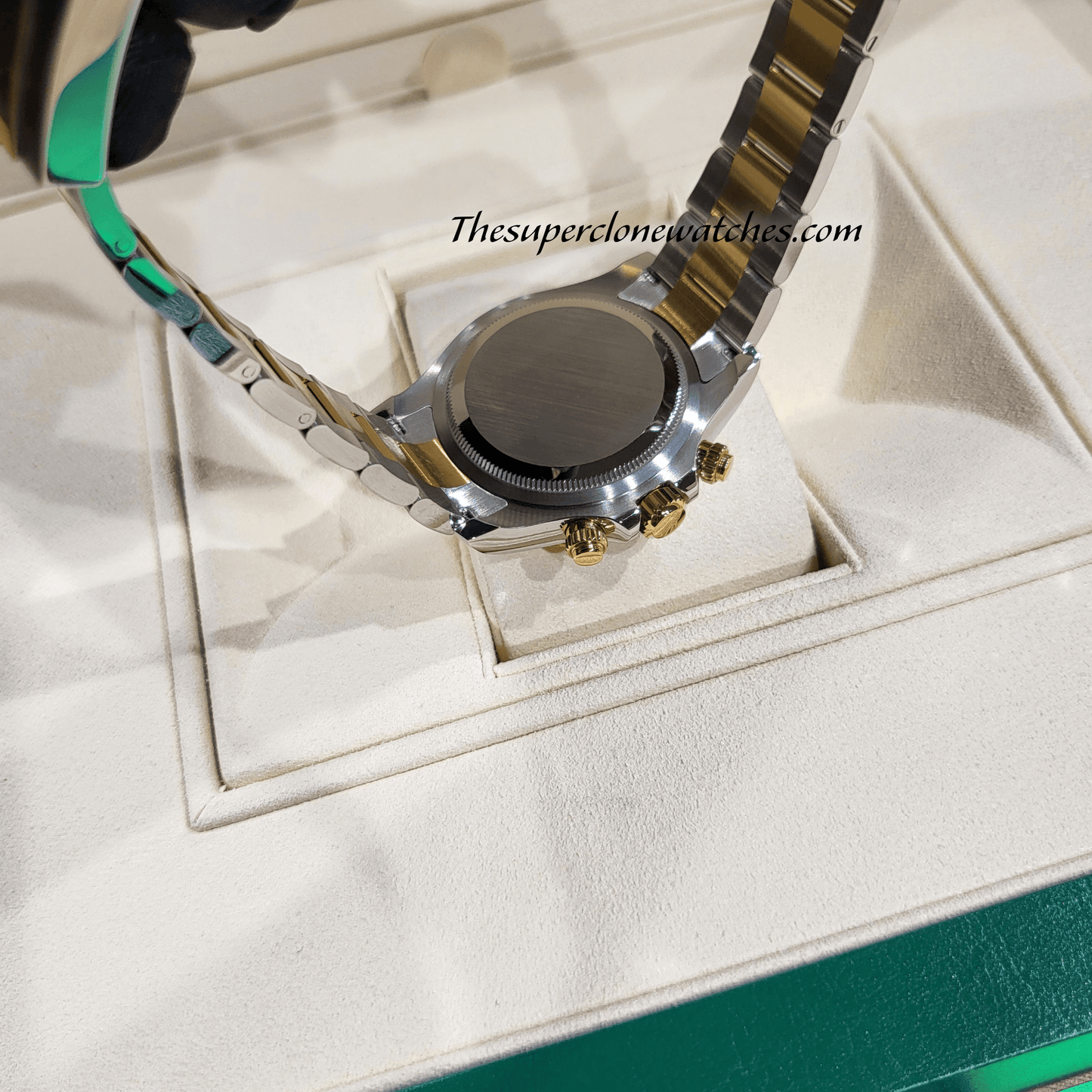 Rolex Cosmograph Daytona Yellow Rolesor White Dial Exact 1:1 Super Clone 4131 Swiss Movement Replica Watch Ref-126503