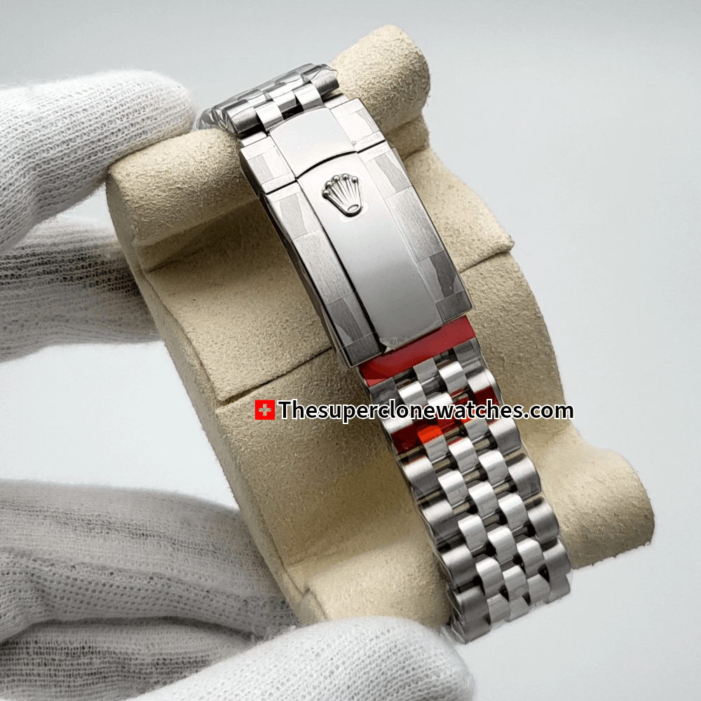 Rolex Datejust Oystersteel and White Gold Mint Green Dial Exact 1:1 Super Clone 3235 Swiss Movement Replica Watch Ref-126334