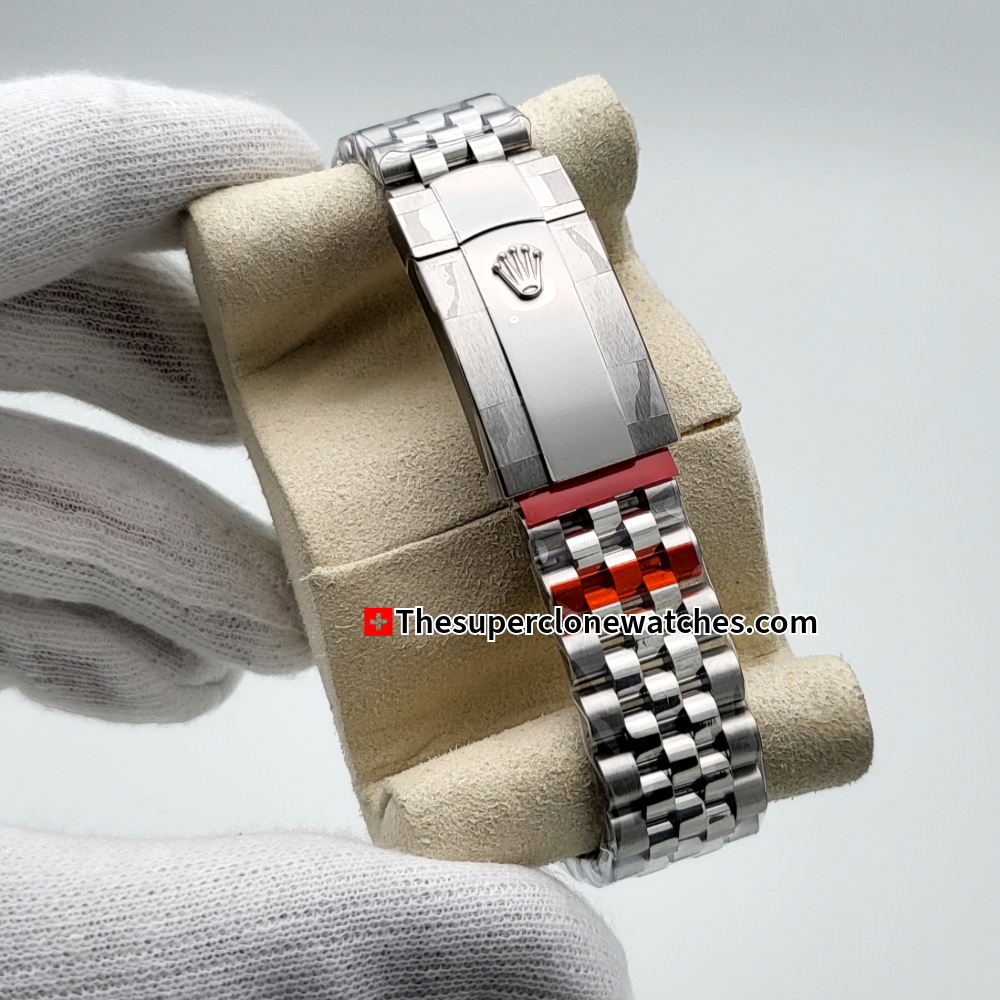 Rolex Datejust Oystersteel and White Gold Slate Dial Exact 1:1 Super Clone 3235 Swiss Movement Replica Watch Ref-126334