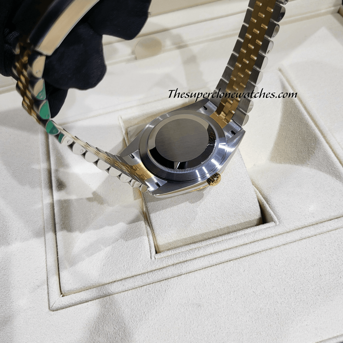 Rolex Datejust Oystersteel and Yellow Gold Slate Dial Exact 1:1 Super Clone 3235 Swiss Movement Replica Watch Ref-126333