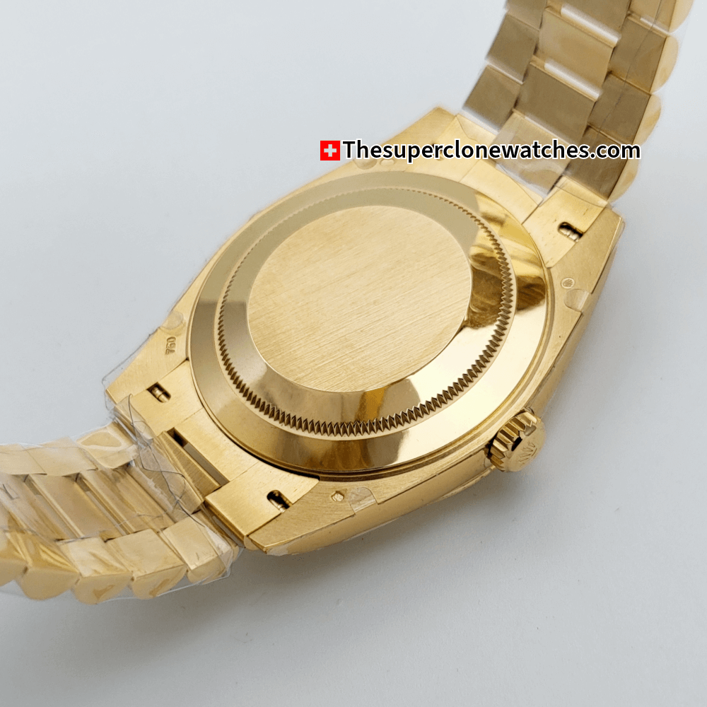Rolex Day-Date 18kt Yellow Gold Champagne-colour Dial Exact 1:1 Super Clone 3255 Swiss Movement Replica Watch Ref-228238