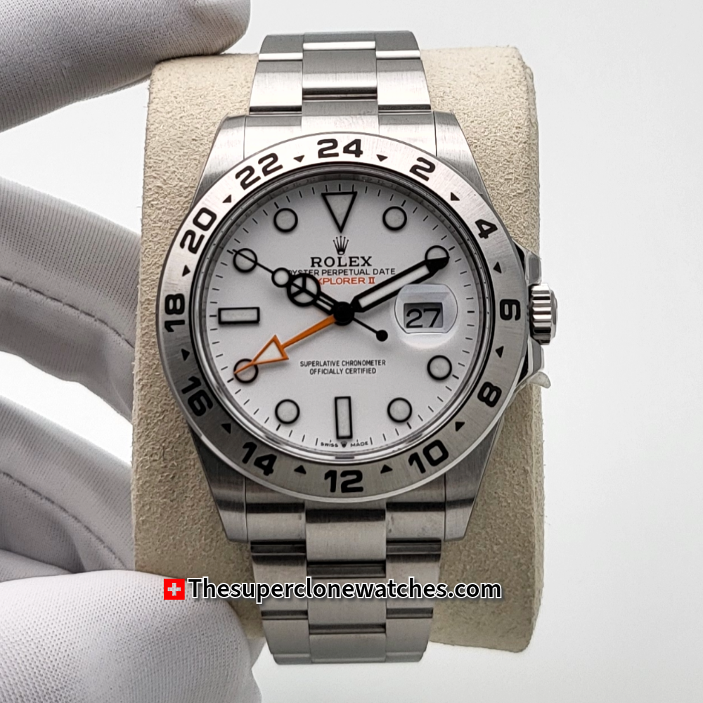 Rolex Explorer II Polar Exact 1:1 Super Clone 3285 Swiss Movement Replica Watch Ref-226570