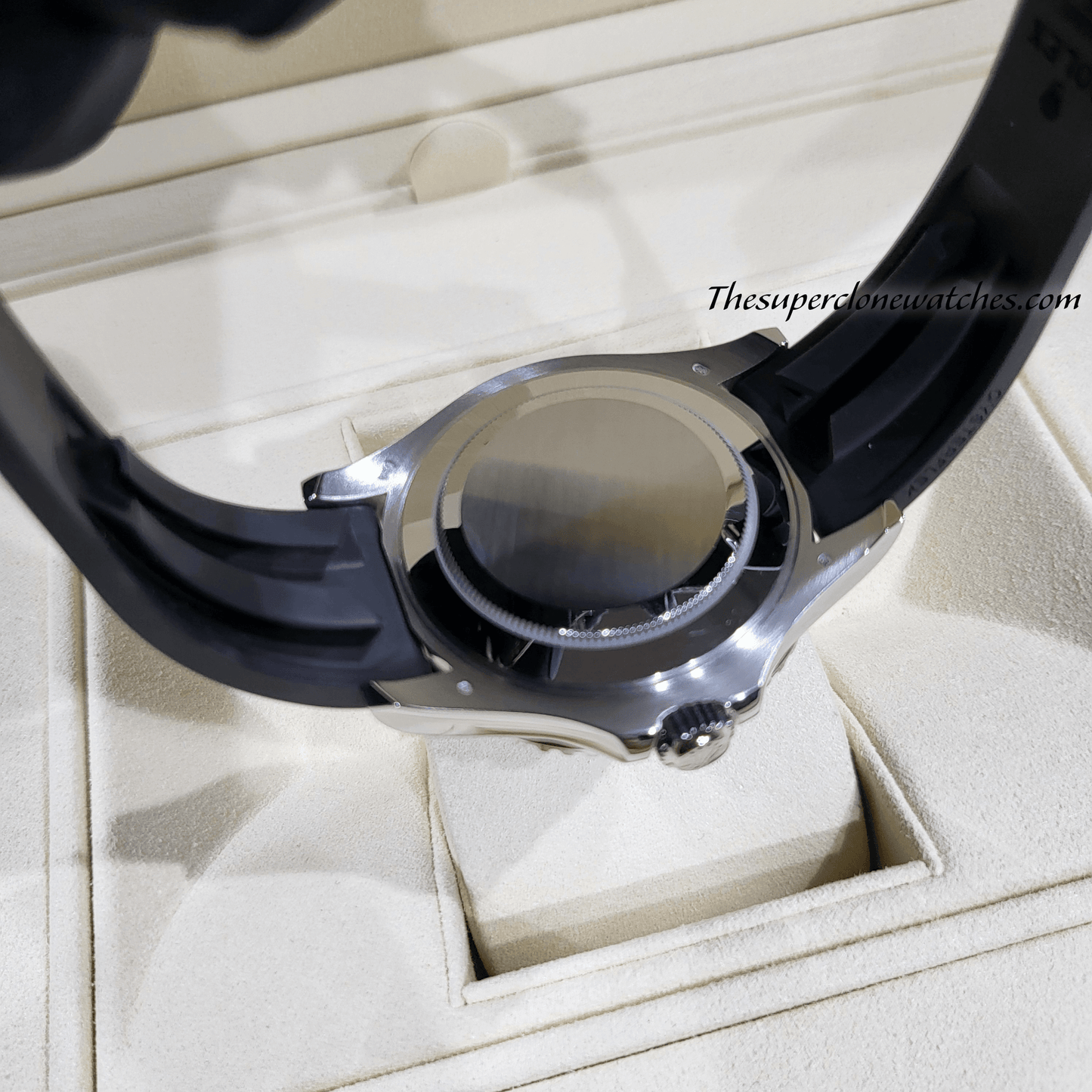 Rolex Yacht-Master White Gold Oysterflex Exact 1:1 Super Clone 3235 Swiss Automatic Replica Watch Ref-226659