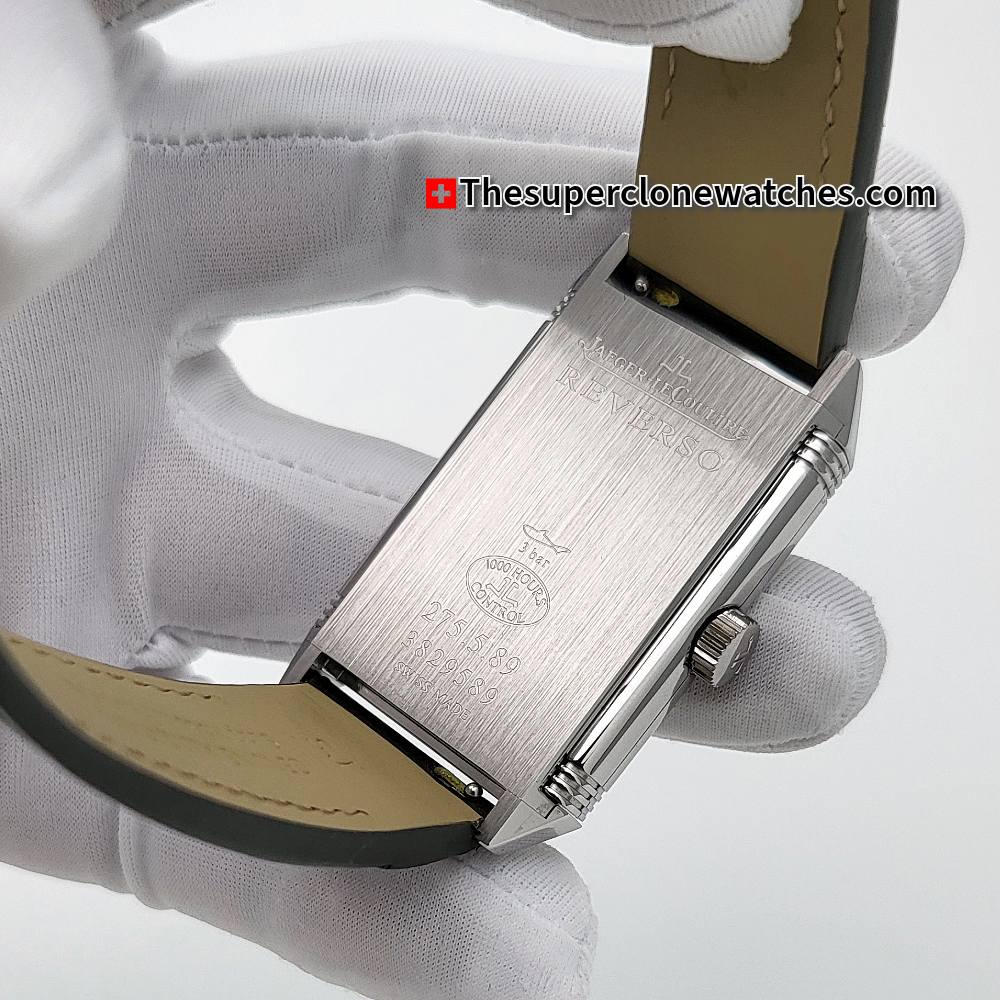 Jaeger-LeCoultre Reverso Tribute Monogace Small Seconds Green leather Strap Exact 1:1 Super Clone 822 Swiss Movement Replica Watch