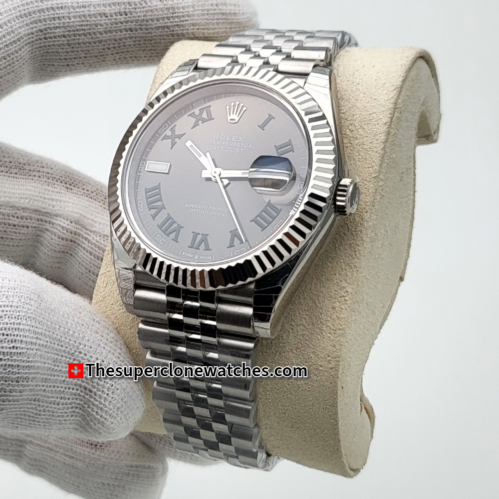 Rolex Datejust Wimbledon Exact 1:1 Super Clone 3235 Swiss Movement Replica Watch Ref-126334