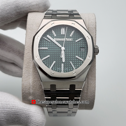 Audemars Piguet Royal Oak Stainless Steel 50th Anniversary Green Dial Exact 1:1 Super Clone 4302 Swiss Movement Replica Watch