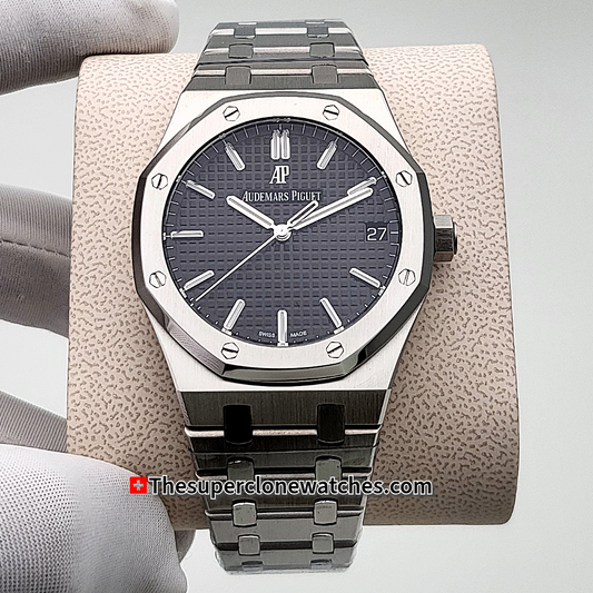 Audemars Piguet Royal Oak Stainless Steel Black Dial Exact 1:1 Super Clone 4302 Swiss Movement Replica Watch