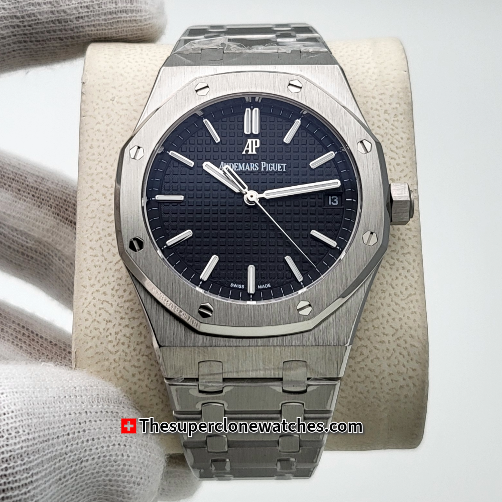 Audemars Piguet Royal Oak Stainless Steel Black Dial Exact 1:1 Super Clone 4302 Swiss Movement Replica Watch