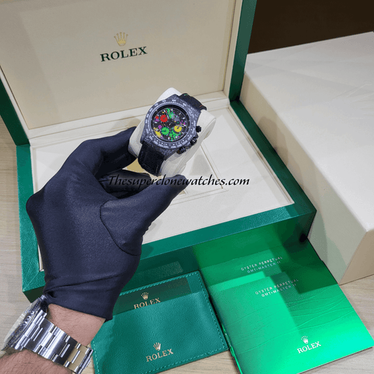 Rolex Cosmograph Daytona Diw “Motley 41mm” Exact 1:1 Super Clone 4130 Swiss Replica Watch Watch
