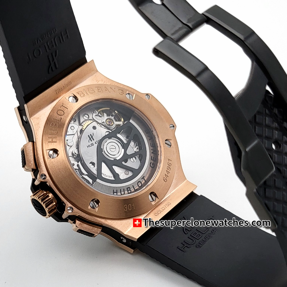 Hublot Big Bang Original Gold Ceramic Exact 1:1 Super Clone HUB4100 Swiss Movement Replica Watch