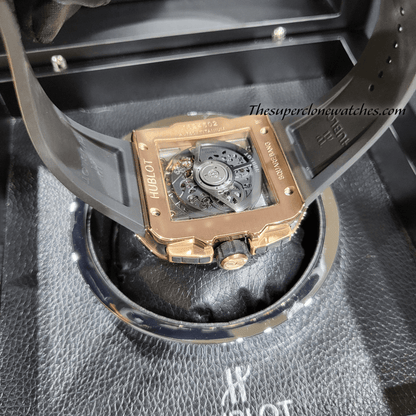 Hublot Square Bang Unico King Gold Ceramic Exact 1:1 Super Clone HUB1280 Swiss Movement Replica Watch