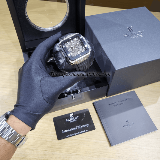Hublot Square Bang Unico Titanium Ceramic 42mm Exact 1:1 Super Clone HUB1280 Swiss Movement Replica Watch
