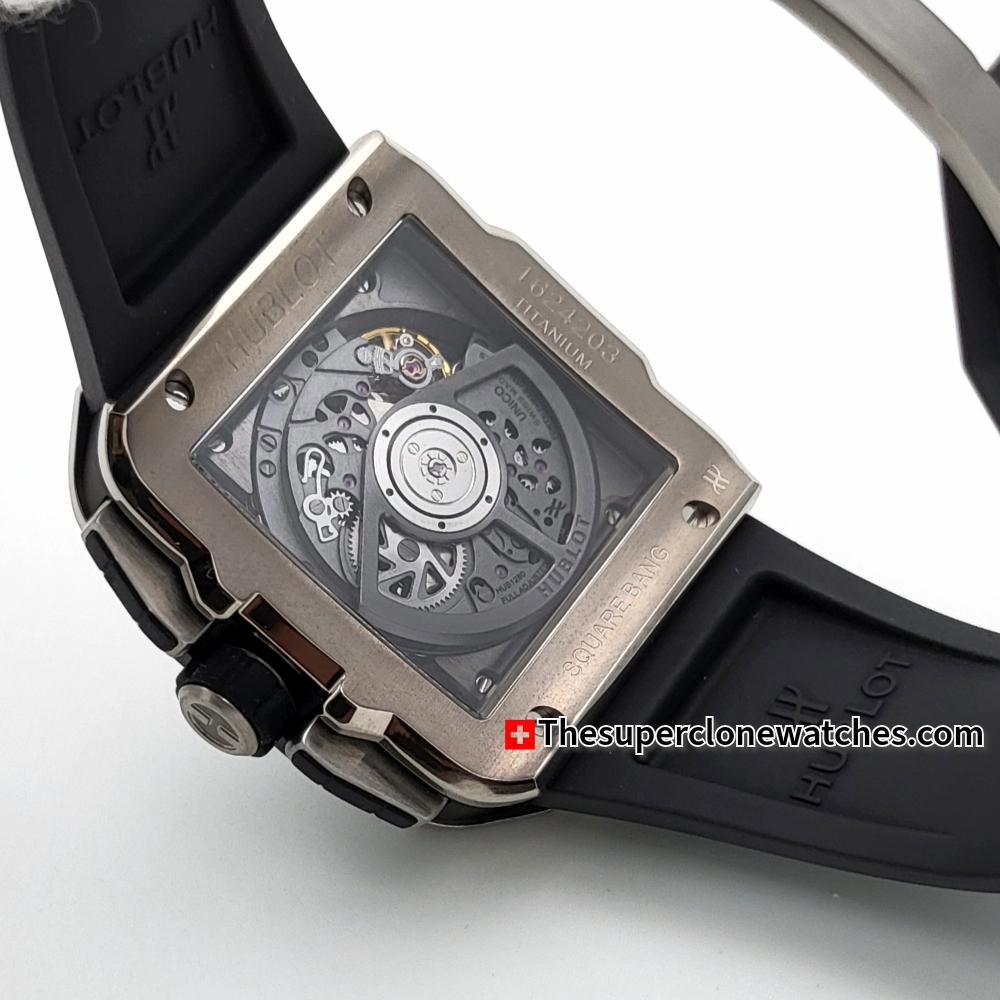 Hublot Square Bang Unico Titanium Ceramic 42mm Exact 1:1 Super Clone HUB1280 Swiss Movement Replica Watch