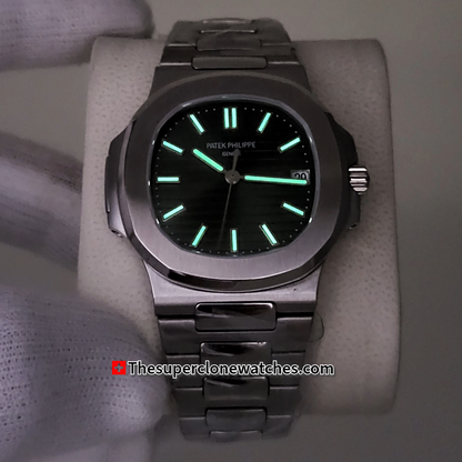 Patek Philippe Nautilus Stainless Steel 5711/1A-014 Olive Green Dial Exact 1:1 Super Clone 26-330 S C Swiss Movement Replica Watch