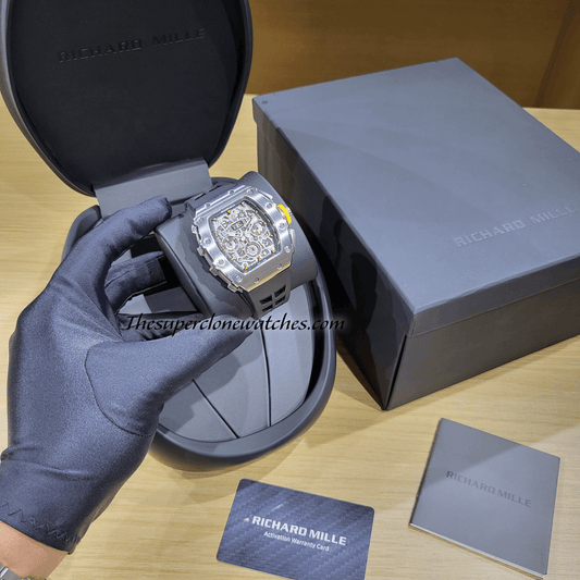 Richard Mille RM 011 Titanium Flyback Chronograph Exact 1:1 Super Clone RM 11-03 Swiss Movement Replica Watch