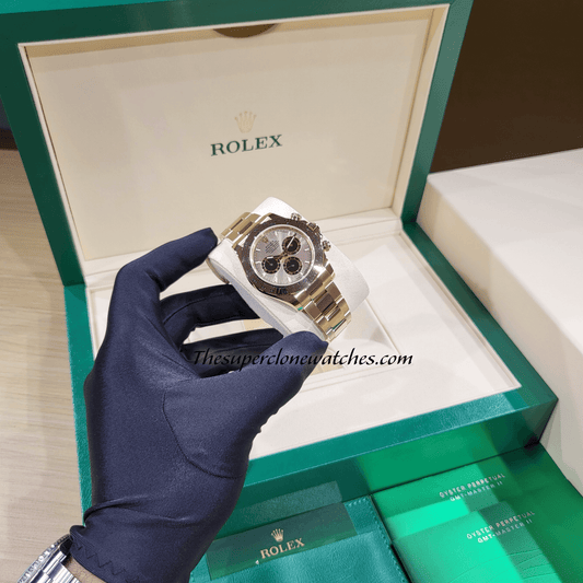Rolex Cosmograph Daytona Everose Gold Sundust Dial Exact 1:1 Super Clone 4131 Swiss Movement Replica Watch Ref-126505