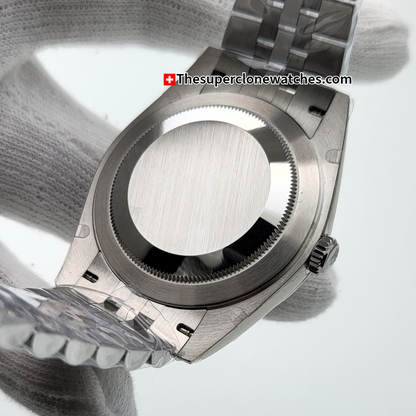 Rolex Datejust Oystersteel and White Gold Slate Dial Exact 1:1 Super Clone 3235 Swiss Movement Replica Watch Ref-126334