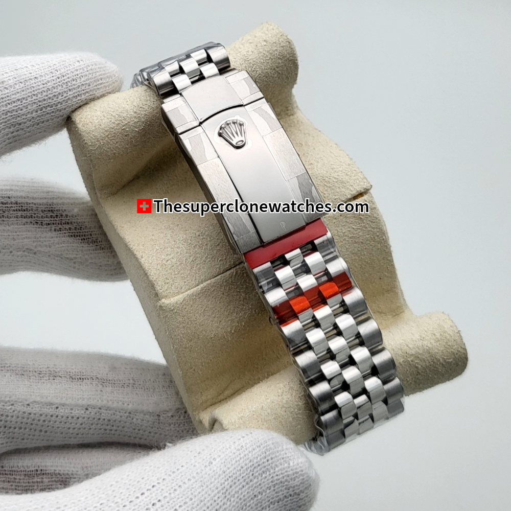 Rolex Datejust Oystersteel and White Gold Slate Dial Exact 1:1 Super Clone 3235 Swiss Movement Replica Watch Ref-126334