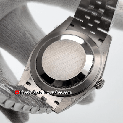 Rolex Datejust Oystersteel and White Gold Mint Green Dial Exact 1:1 Super Clone 3235 Swiss Movement Replica Watch Ref-126334