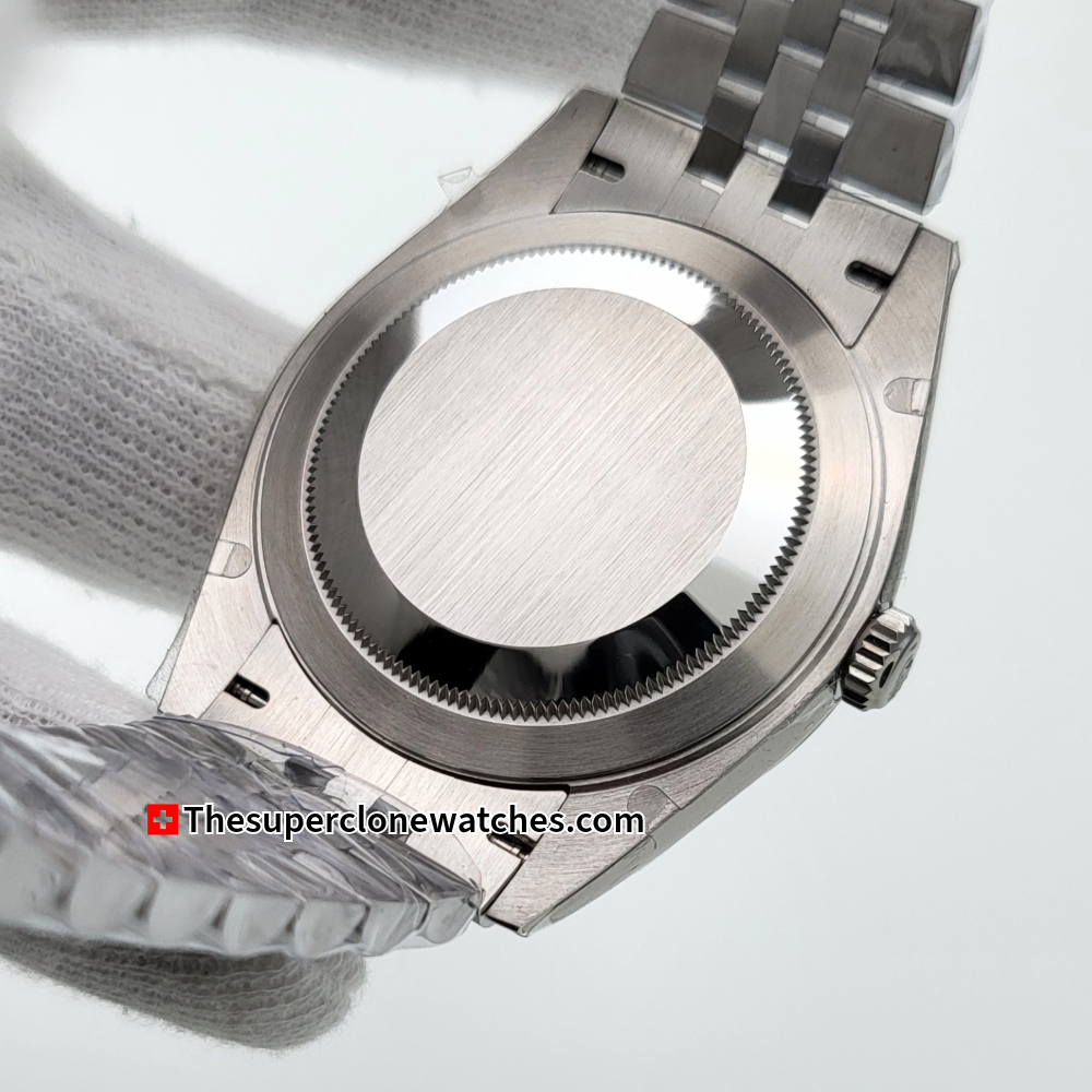 Rolex Datejust Oystersteel and White Gold Slate Dial Exact 1:1 Super Clone 3235 Swiss Movement Replica Watch Ref-126334