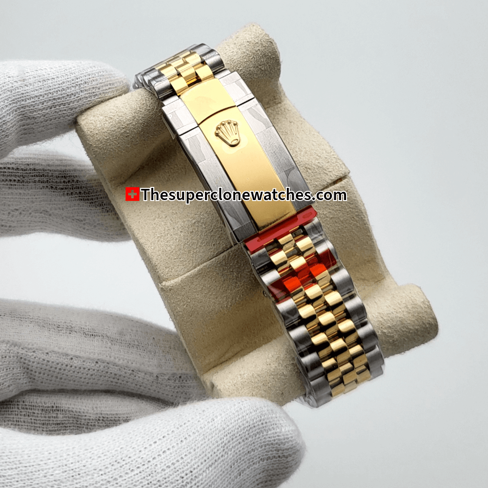 Rolex Datejust Oystersteel and Yellow Gold Champagne-Colour Dial Exact 1:1 Super Clone 3235 Swiss Movement Replica Watch Ref-126333
