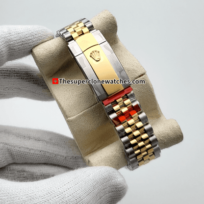 Rolex Datejust Oystersteel and Yellow Gold Champagne-Colour Dial Exact 1:1 Super Clone 3235 Swiss Movement Replica Watch Ref-126333