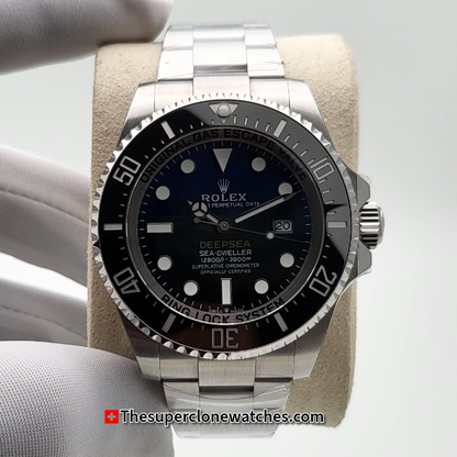 Rolex Deepsea D-Blue Oystersteel Bracelet Exact 1:1 Super Clone 3235 Swiss Movement Replica Watch Ref-136660