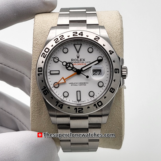 Rolex Explorer II Polar Exact 1:1 Super Clone 3285 Swiss Movement Replica Watch Ref-226570
