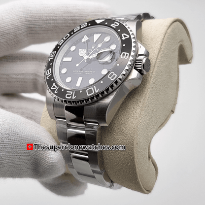 Rolex GMT Master II Black Dial Exact 1:1 Super Clone 3285 Swiss Movement Replica Watch Ref-126710GRNR