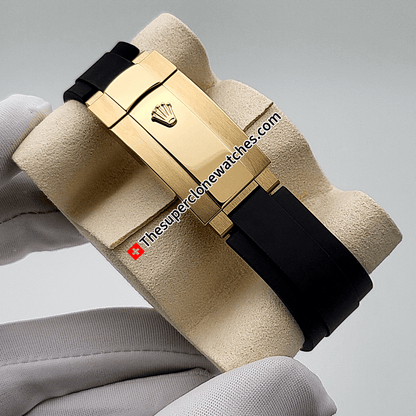 Rolex Sky-Dweller 18ct Yellow Gold Oysterflex Bright Green Dial 42mm Exact 1:1 Super Clone 9002 Swiss Movement Replica Watch Watch Ref-336238