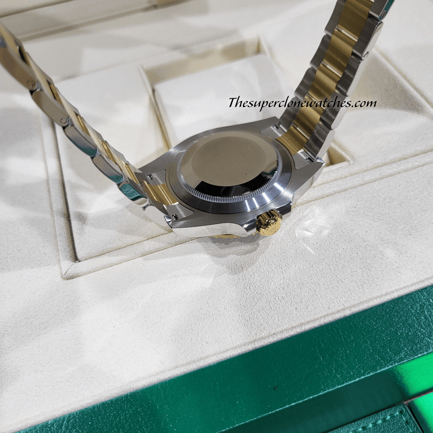 Rolex Submariner Date 2-Tone Royal Blue Dial Exact 1:1 Super Clone 3235 Swiss Movement Replica Watch Ref-126613LB