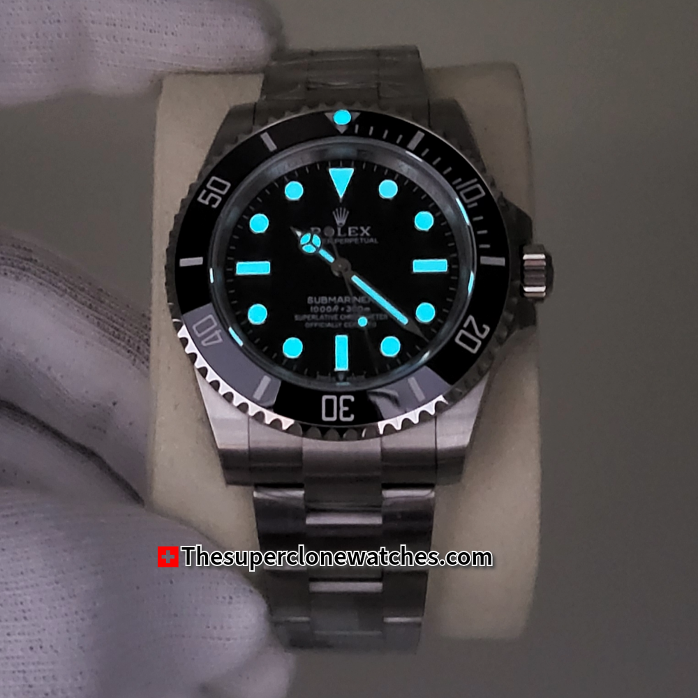 Rolex Submariner No-Date Black Dial Exact 1:1 Super Clone 3230 Swiss Movement Replica Watch