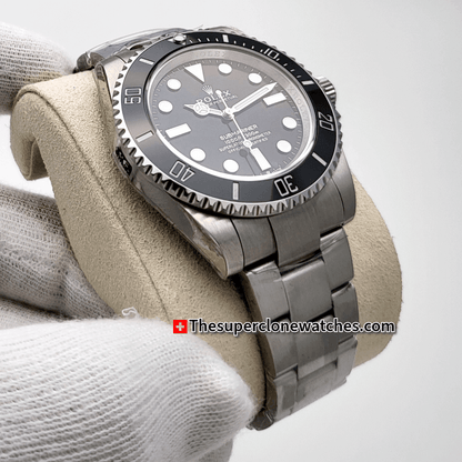 Rolex Submariner No-Date Black Dial Exact 1:1 Super Clone 3230 Swiss Movement Replica Watch Ref-124060