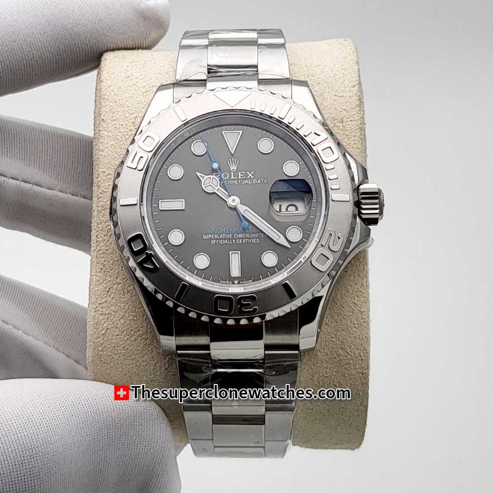 Rolex Yacht-Master Oystersteel and Platinum Exact 1:1 Super Clone 3235 Swiss Movement Replica Watch Ref-126622