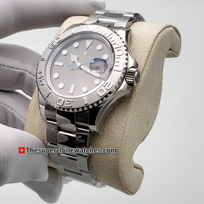 Rolex Yacht-Master Oystersteel and Platinum Exact 1:1 Super Clone 3235 Swiss Movement Replica Watch Ref-126622