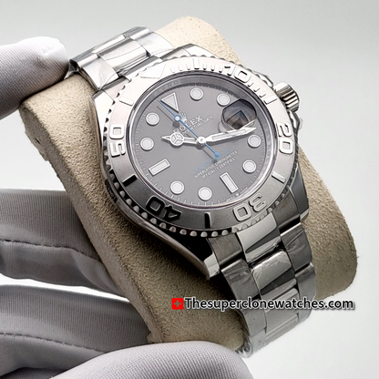 Rolex Yacht-Master Oystersteel and Platinum Exact 1:1 Super Clone 3235 Swiss Movement Replica Watch Ref-126622