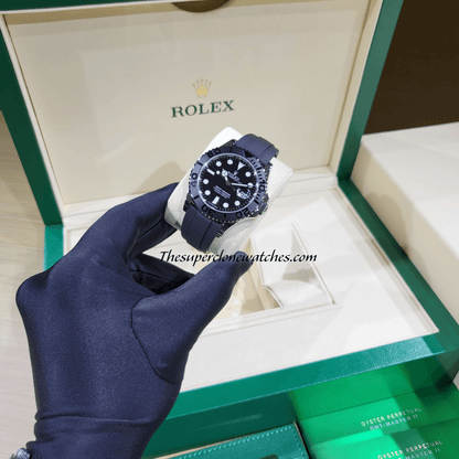 Rolex Yacht-Master White Gold Oysterflex Exact 1:1 Super Clone 3235 Swiss Automatic Replica Watch Ref-226659