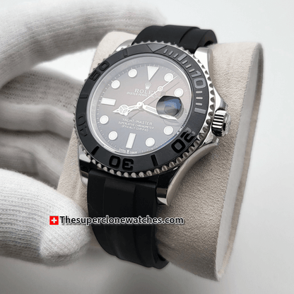 Rolex Yacht-Master White Gold Oysterflex Exact 1:1 Super Clone 3235 Swiss Automatic Replica Watch Ref-226659