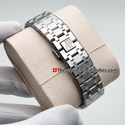 Audemars Piguet Royal Oak Double Balance Wheel Openworked Stainless Steel Exact 1:1 Super Clone 3132 Swiss Movement Replica Watch