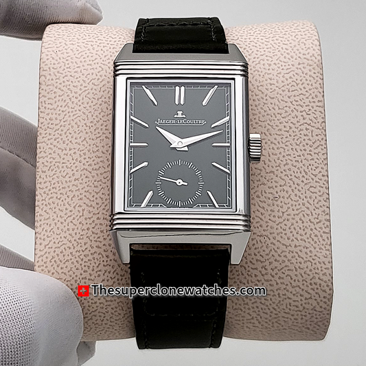 Jaeger-LeCoultre Reverso Tribute Monogace Small Seconds Green leather Strap Exact 1:1 Super Clone 822 Swiss Movement Replica Watch