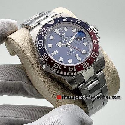 Rolex GMT Master II White Gold Midnight Blue Dial Exact 1:1 Super Clone 3285 Swiss Movement Replica Watch Ref-126719BLRO