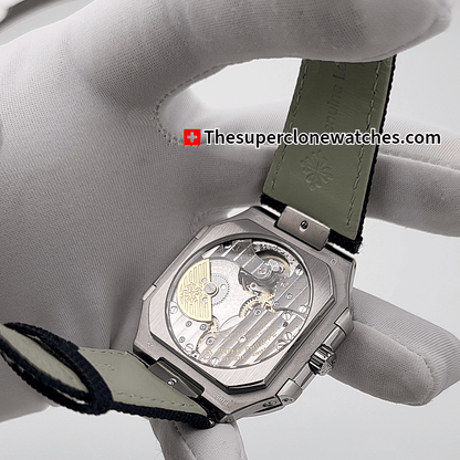 Patek Philippe Cubitus Platinum 5822P-001 Sunburst Blue Dial 45mm Exact 1:1 Super Clone 240 PS CI J LUSwiss Movement Replica Watch